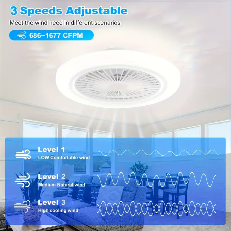 Ventilador con LED Lights - Refresca y Ilumina tu hogar