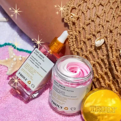 Combo Soft Serve Truly - Aceite para despues de afeitar + Crema Soft Serve ¡GRATIS!