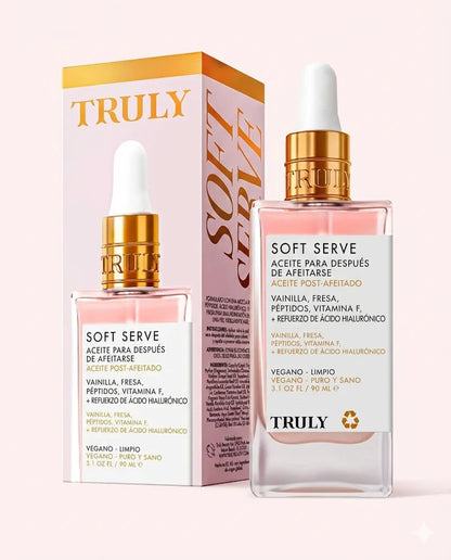 Combo Soft Serve Truly - Aceite para despues de afeitar + Crema Soft Serve ¡GRATIS!